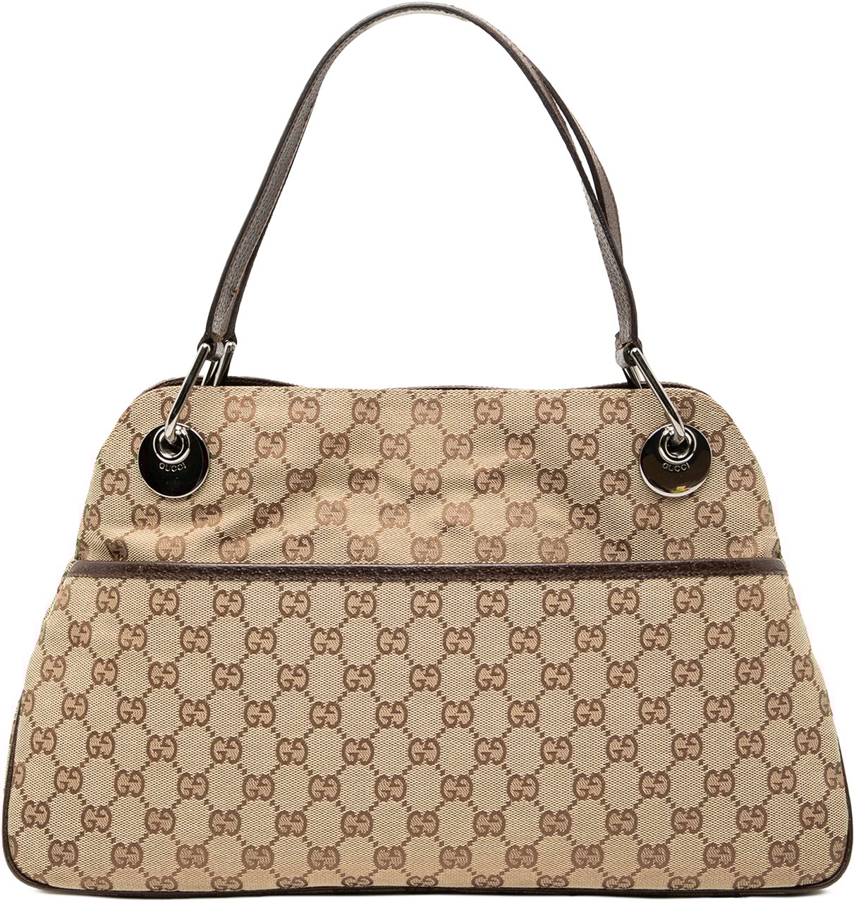 Gucci GG Canvas Eclipse Shoulder Bag Bruin