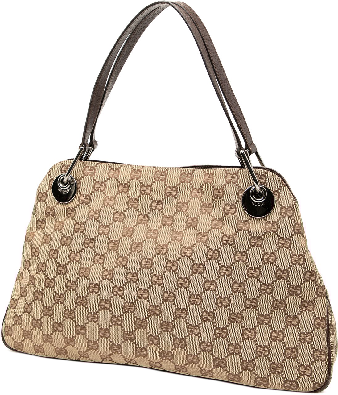 Gucci GG Canvas Eclipse Shoulder Bag Bruin