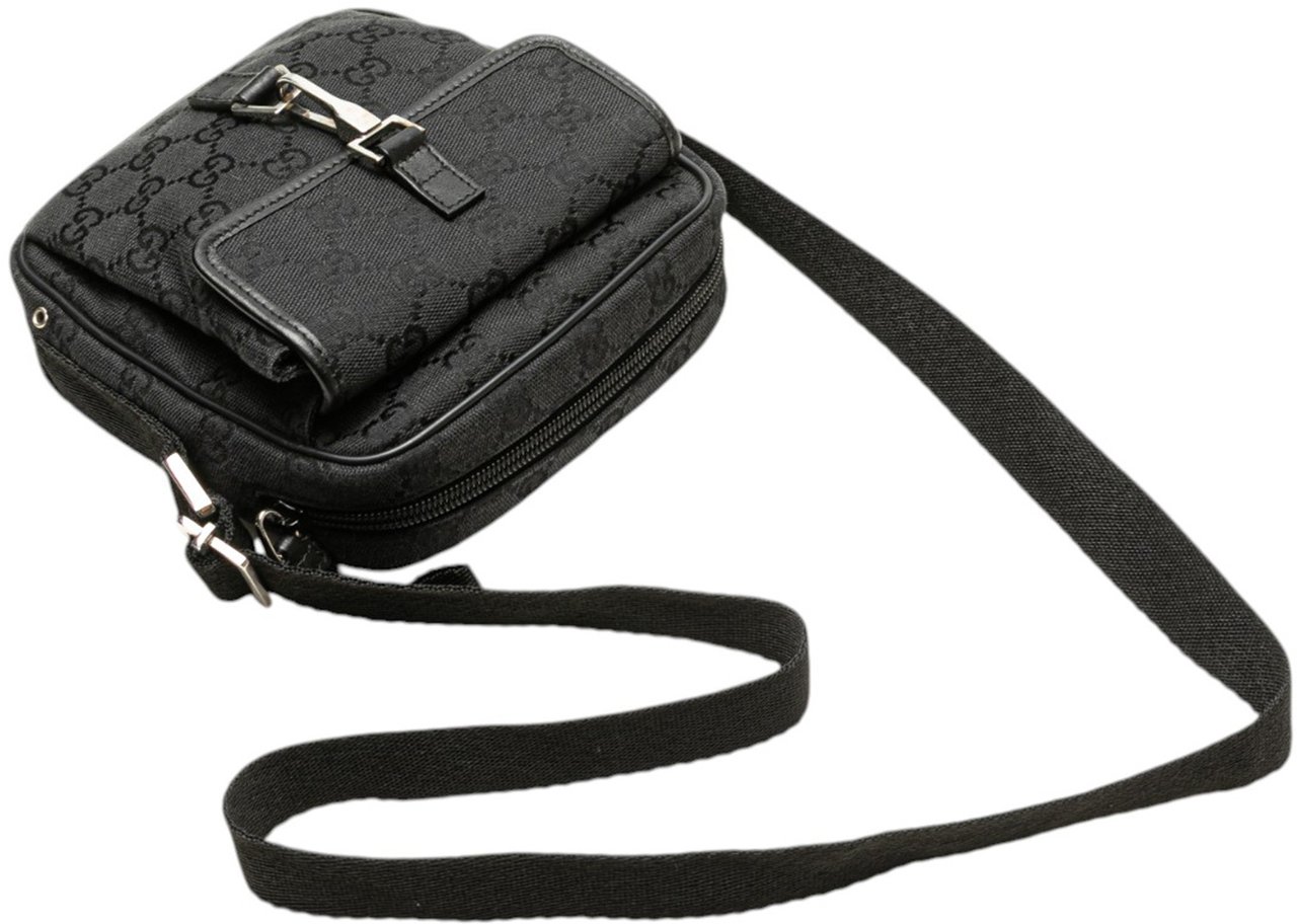 Gucci GG Canvas Jackie Crossbody Zwart