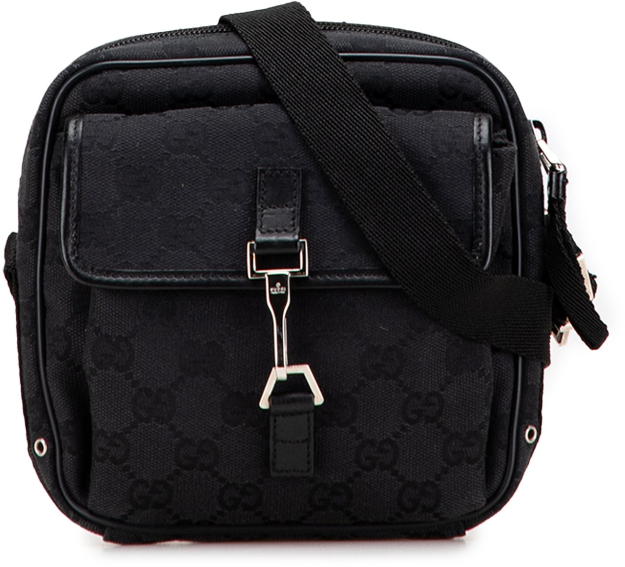 Gucci GG Canvas Jackie Crossbody Zwart