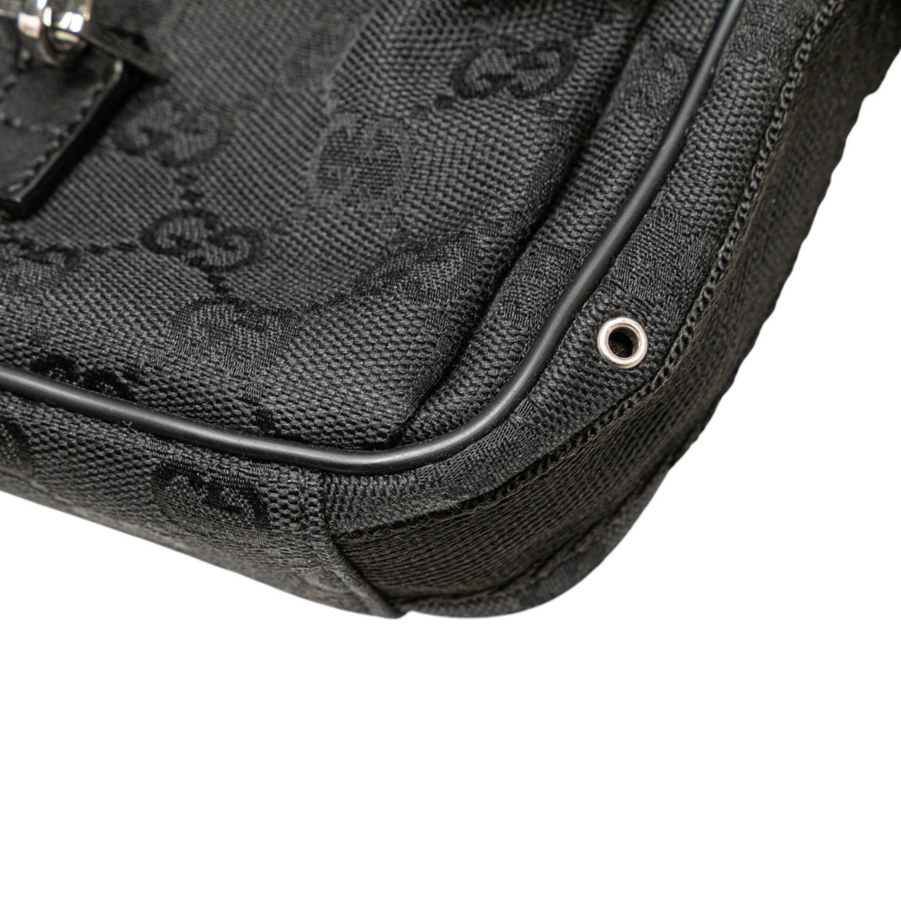Gucci GG Canvas Jackie Crossbody Zwart
