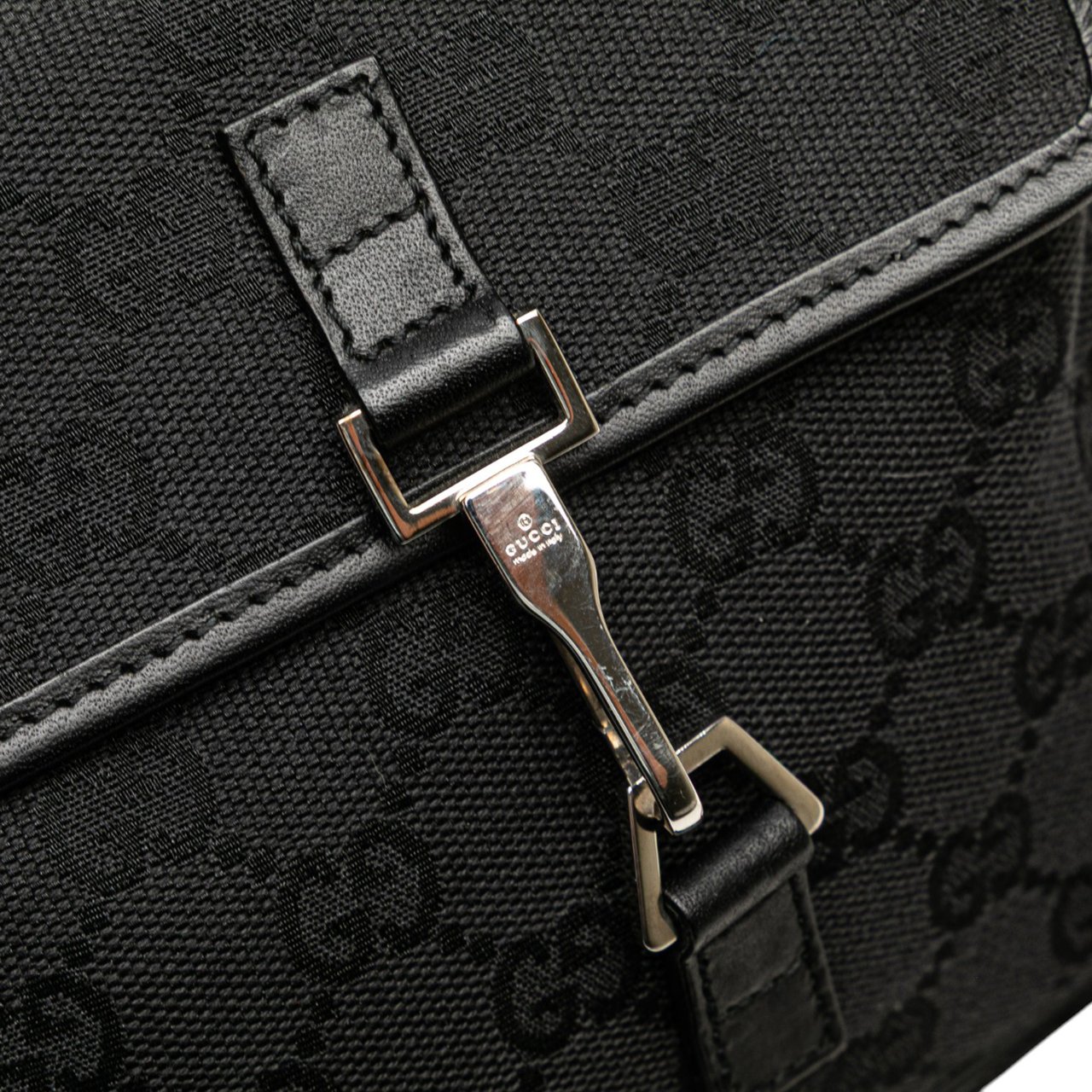 Gucci GG Canvas Jackie Crossbody Zwart