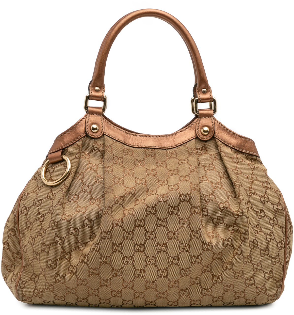Gucci Medium GG Canvas Sukey Tote Bruin