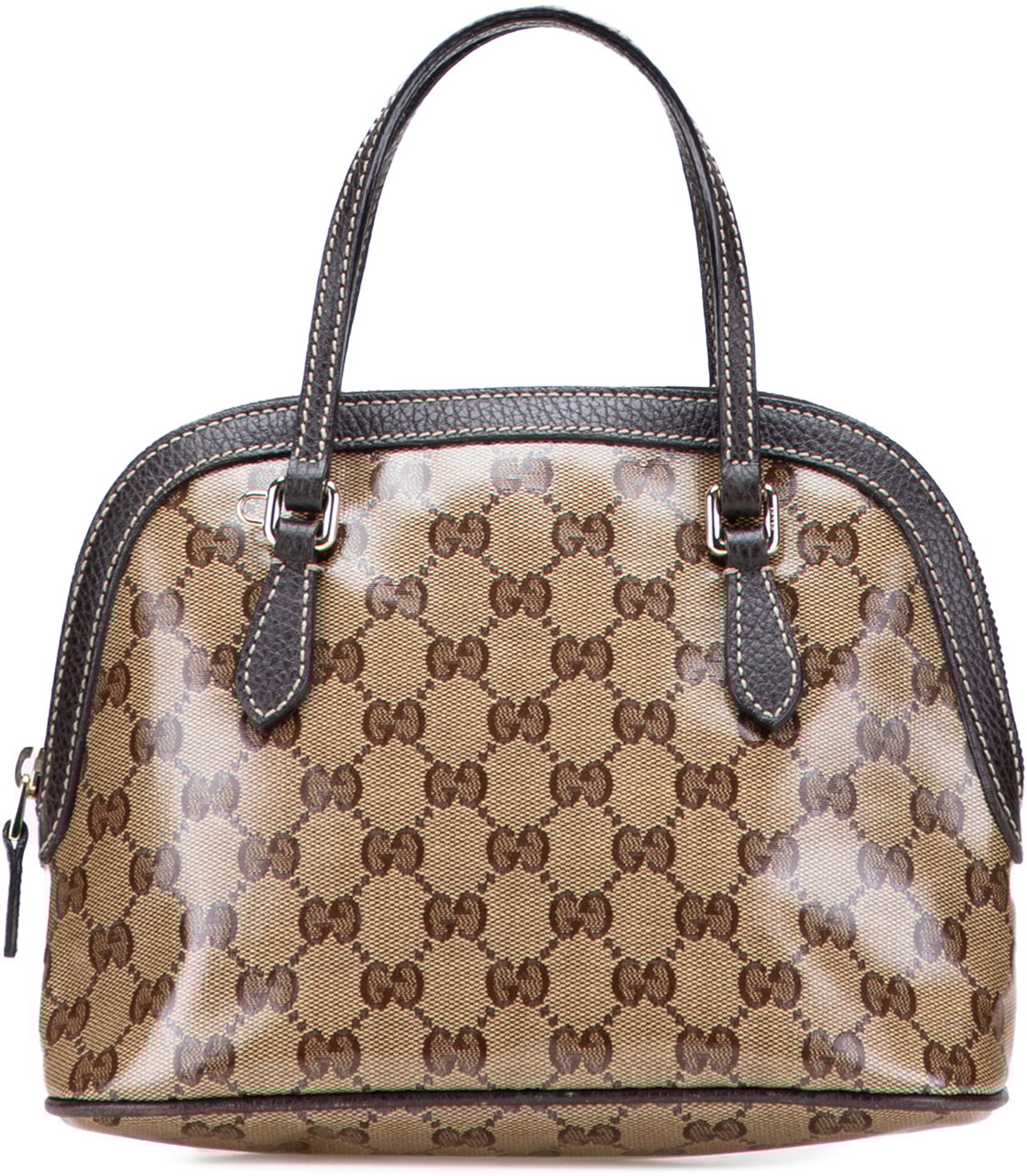 Gucci Mini GG Crystal Dome Satchel Bruin