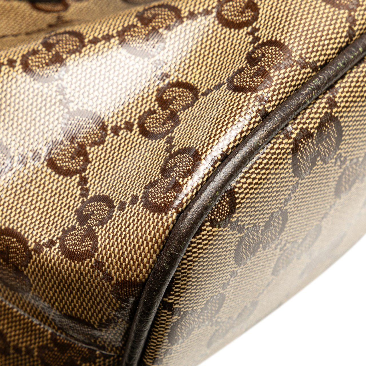 Gucci Mini GG Crystal Dome Satchel Bruin