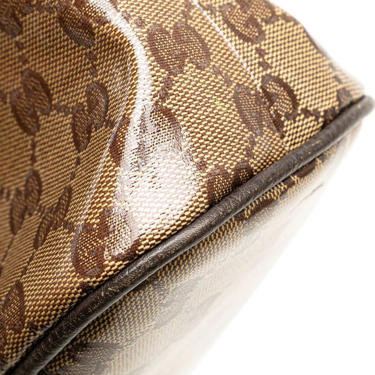 Gucci Mini GG Crystal Dome Satchel Bruin