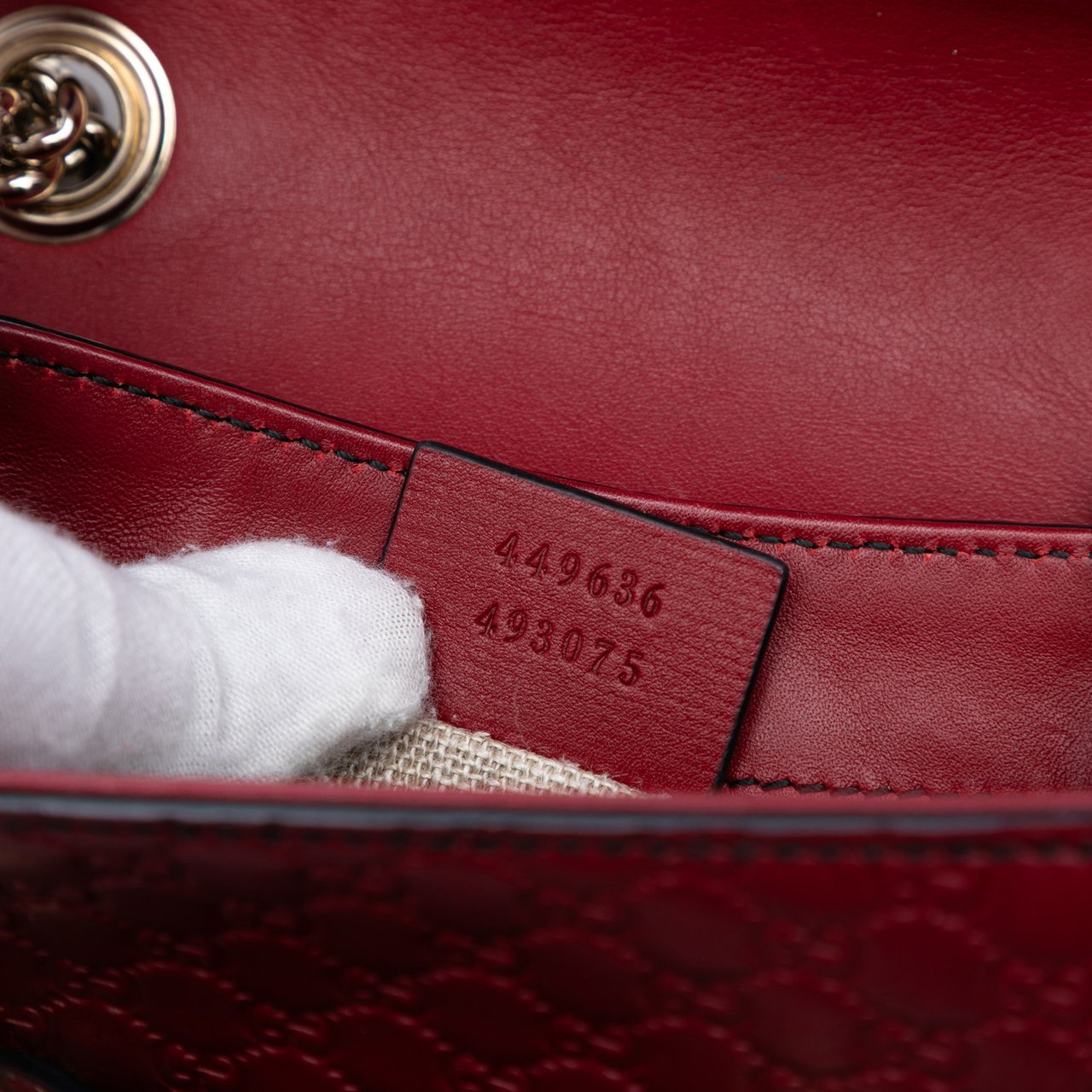 Gucci Mini Microguccissima Emily Crossbody Rood