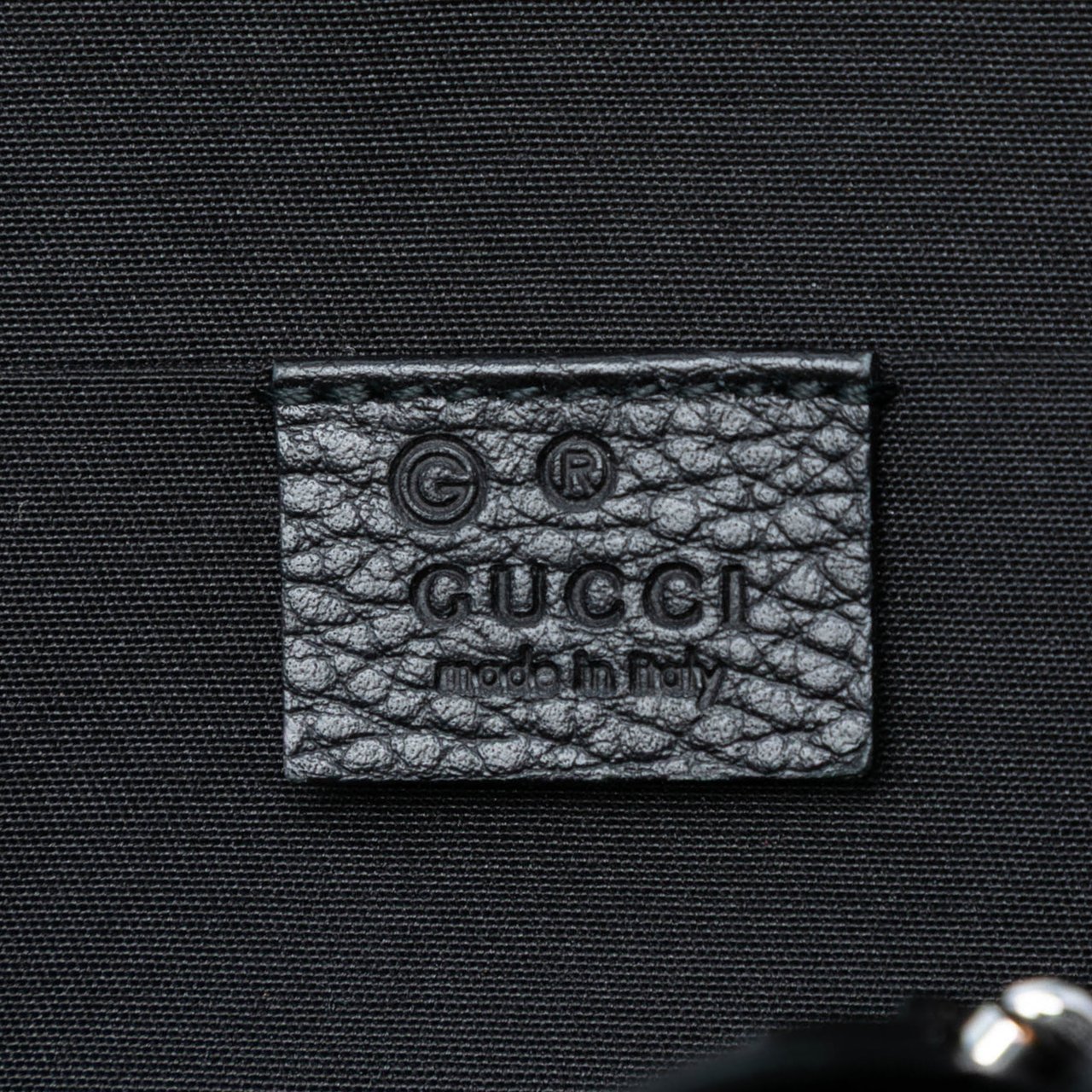 Gucci Mini Leather Web Dome Satchel Zwart