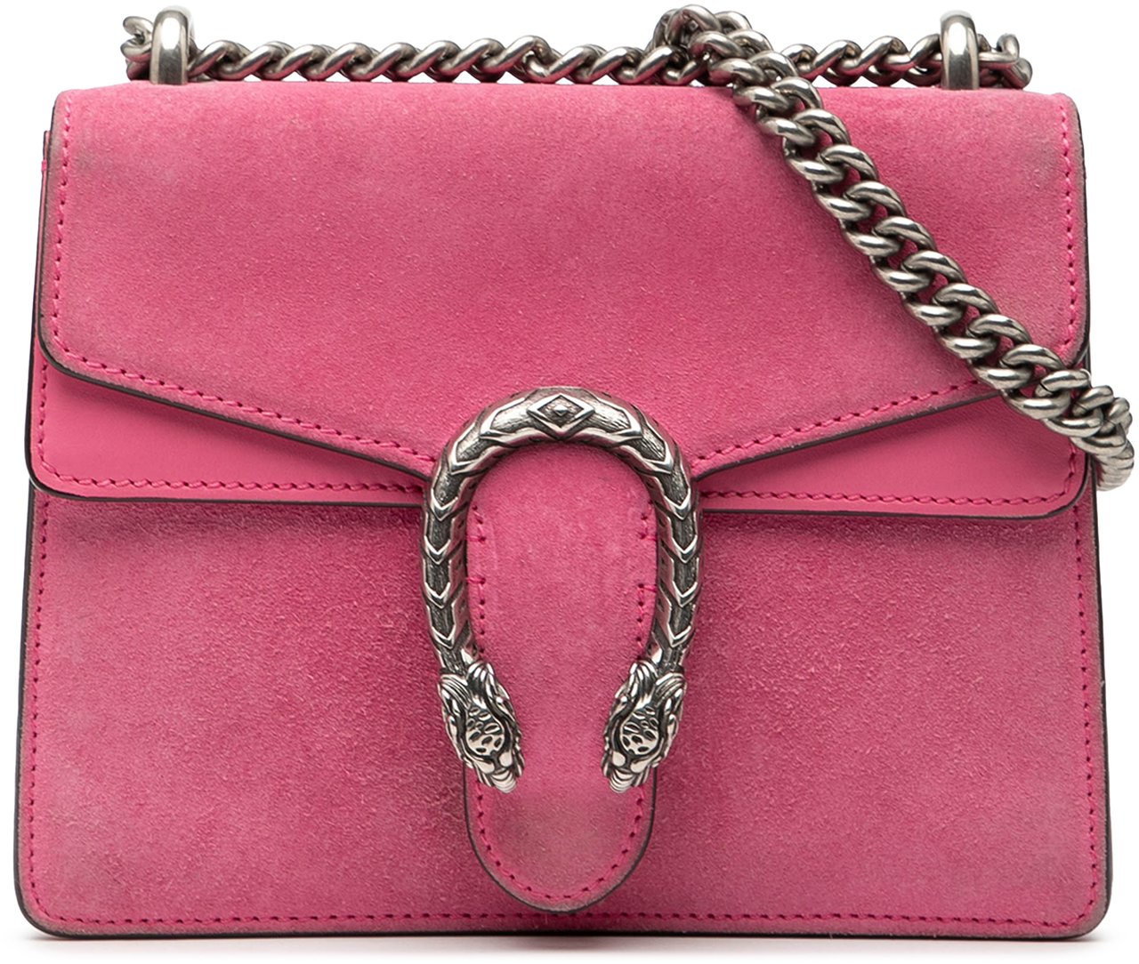 Gucci Small Suede Dionysus Crossbody Roze