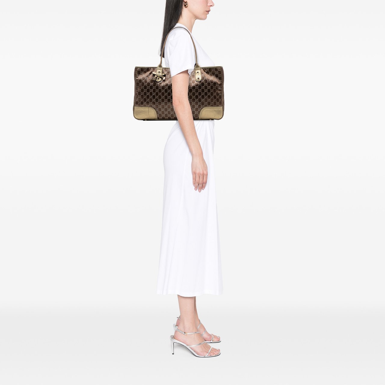 Gucci GG Satin Princy Tote Goud