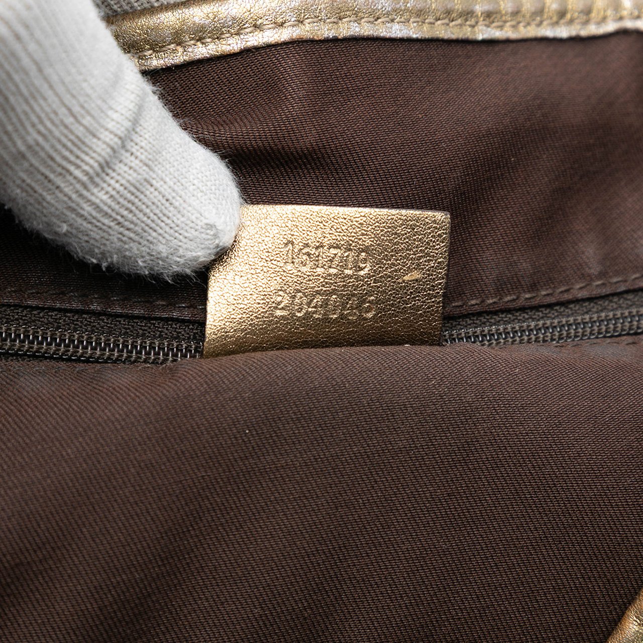 Gucci GG Satin Princy Tote Goud