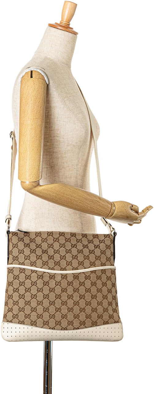 Gucci GG Canvas Crossbody Bruin