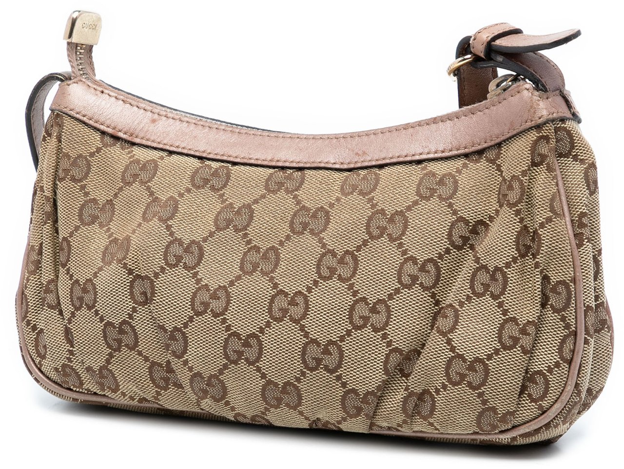 Gucci GG Canvas Lovely Heart Pochette Bruin