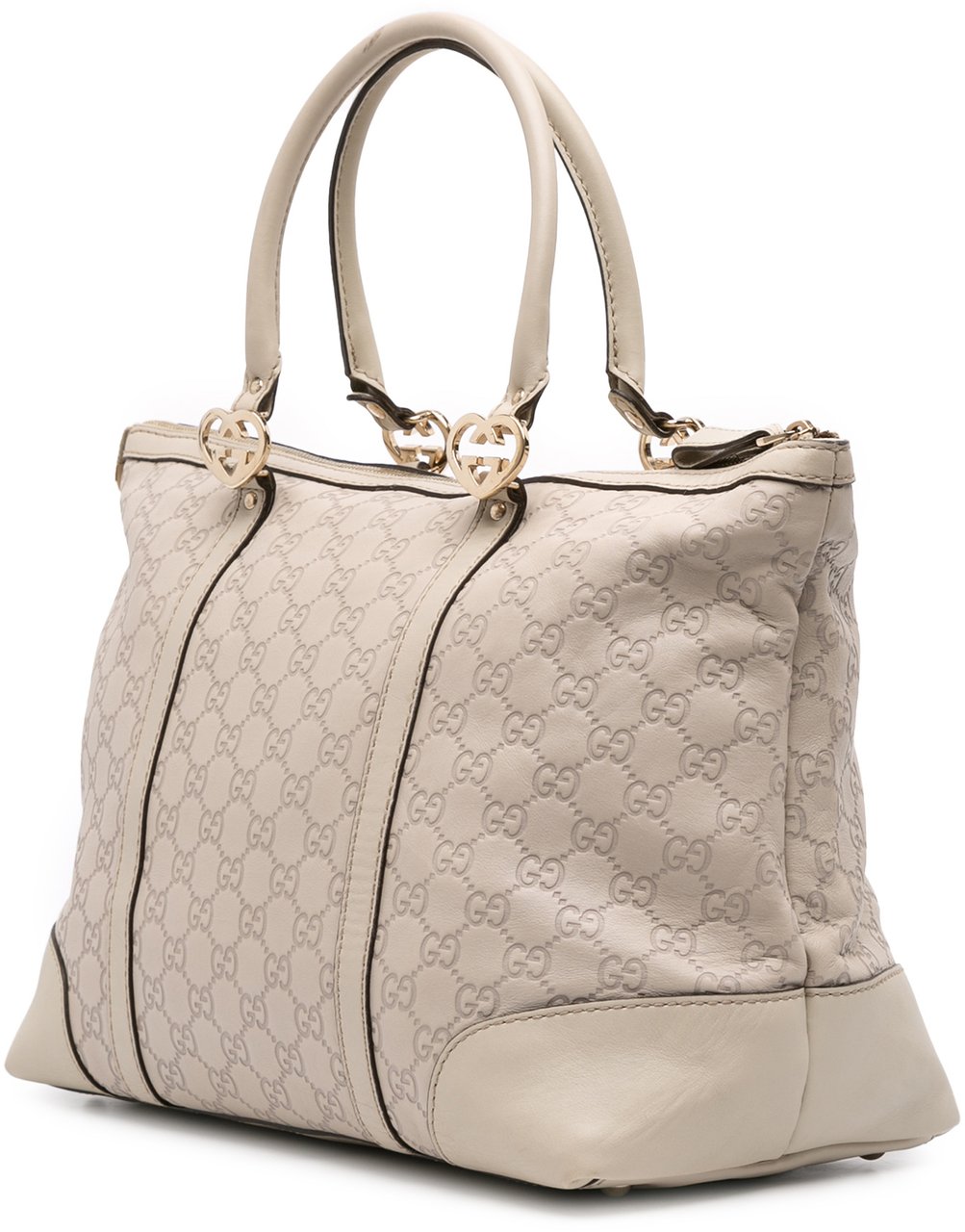 Gucci Guccissima Lovely Heart Tote Bruin