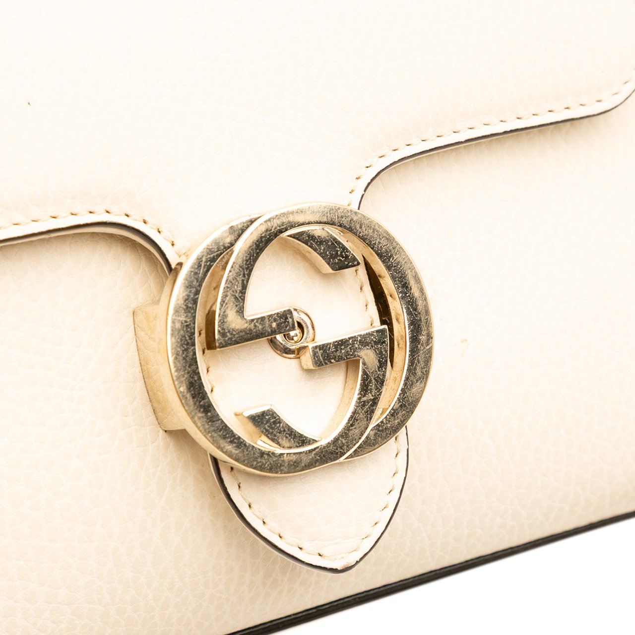 Gucci Small Dollar Calfskin Interlocking G Crossbody Wit