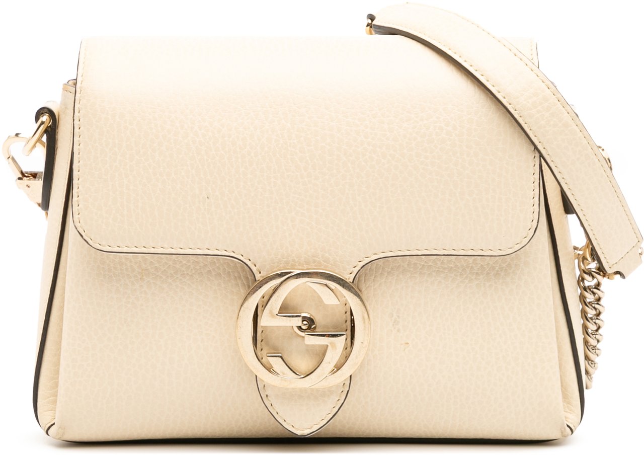 Gucci Small Dollar Calfskin Interlocking G Crossbody Wit