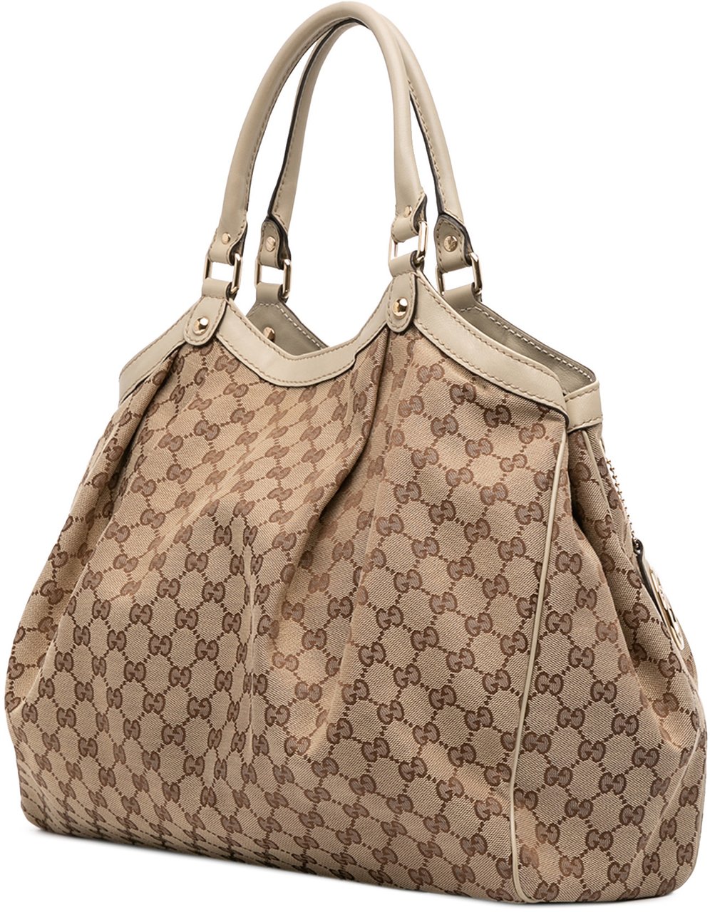 Gucci Large GG Canvas Sukey Tote Bruin