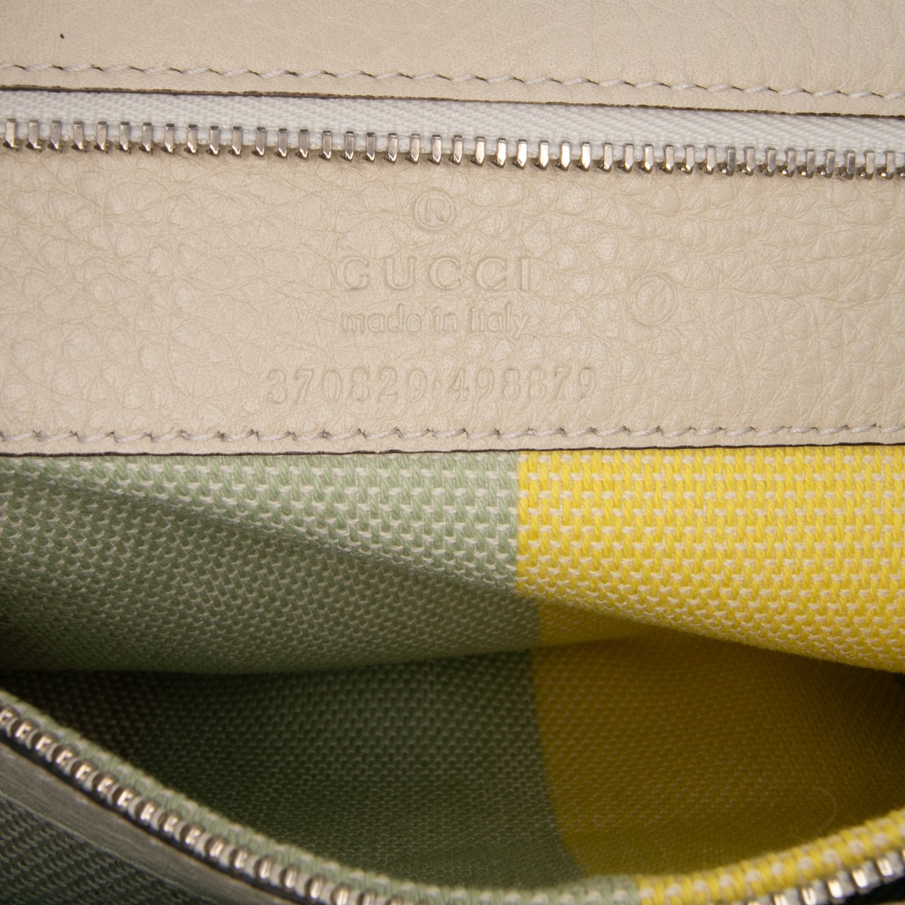 Gucci Medium Calfskin Bamboo Daily Shopper Satchel Wit