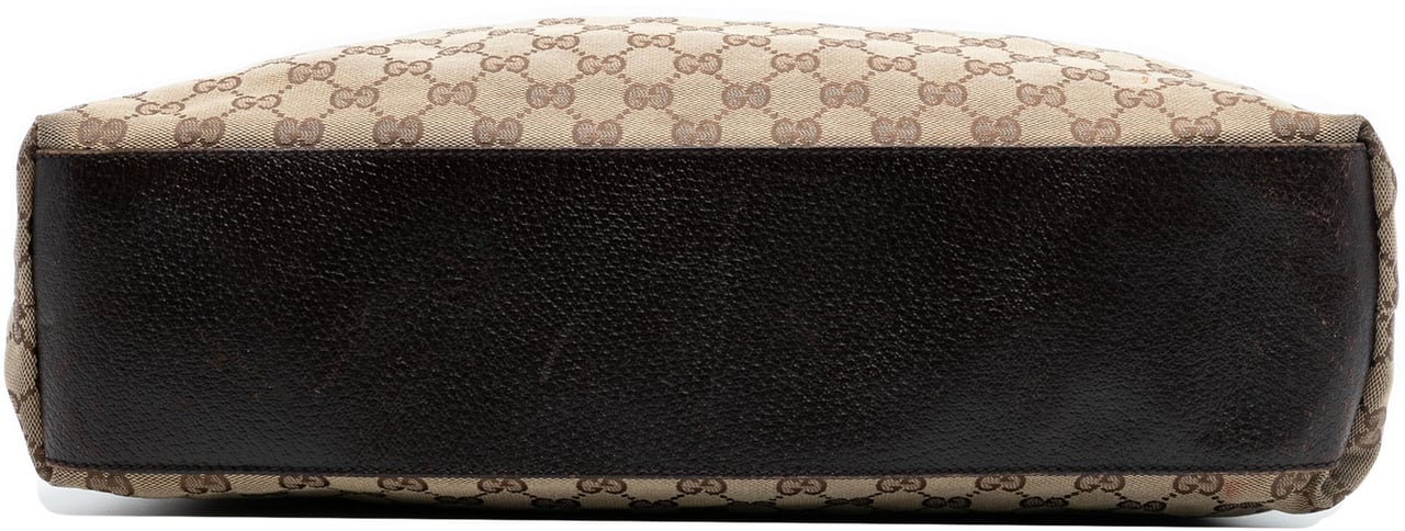 Gucci GG Canvas Web Tote Bruin
