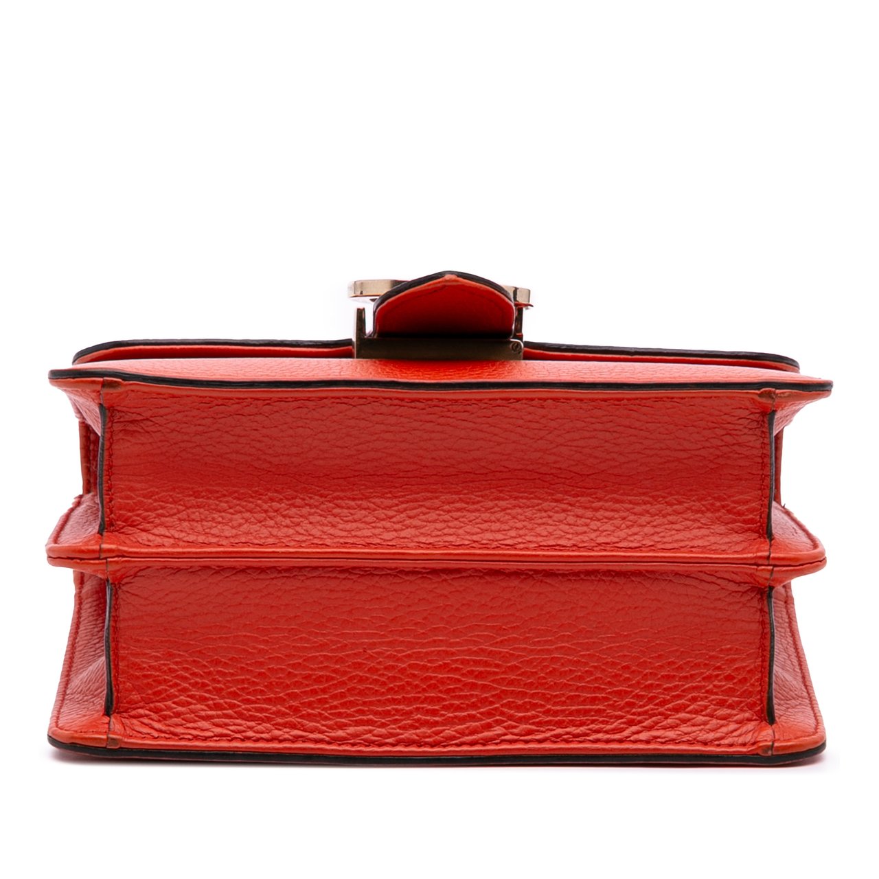 Gucci Small Dollar Calfskin Interlocking G Crossbody Oranje