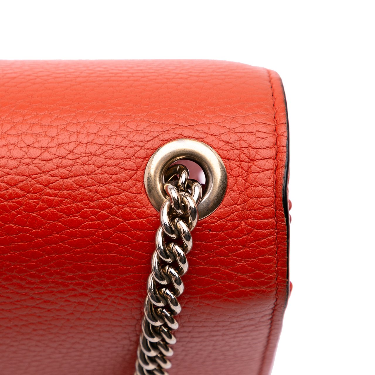Gucci Small Dollar Calfskin Interlocking G Crossbody Oranje