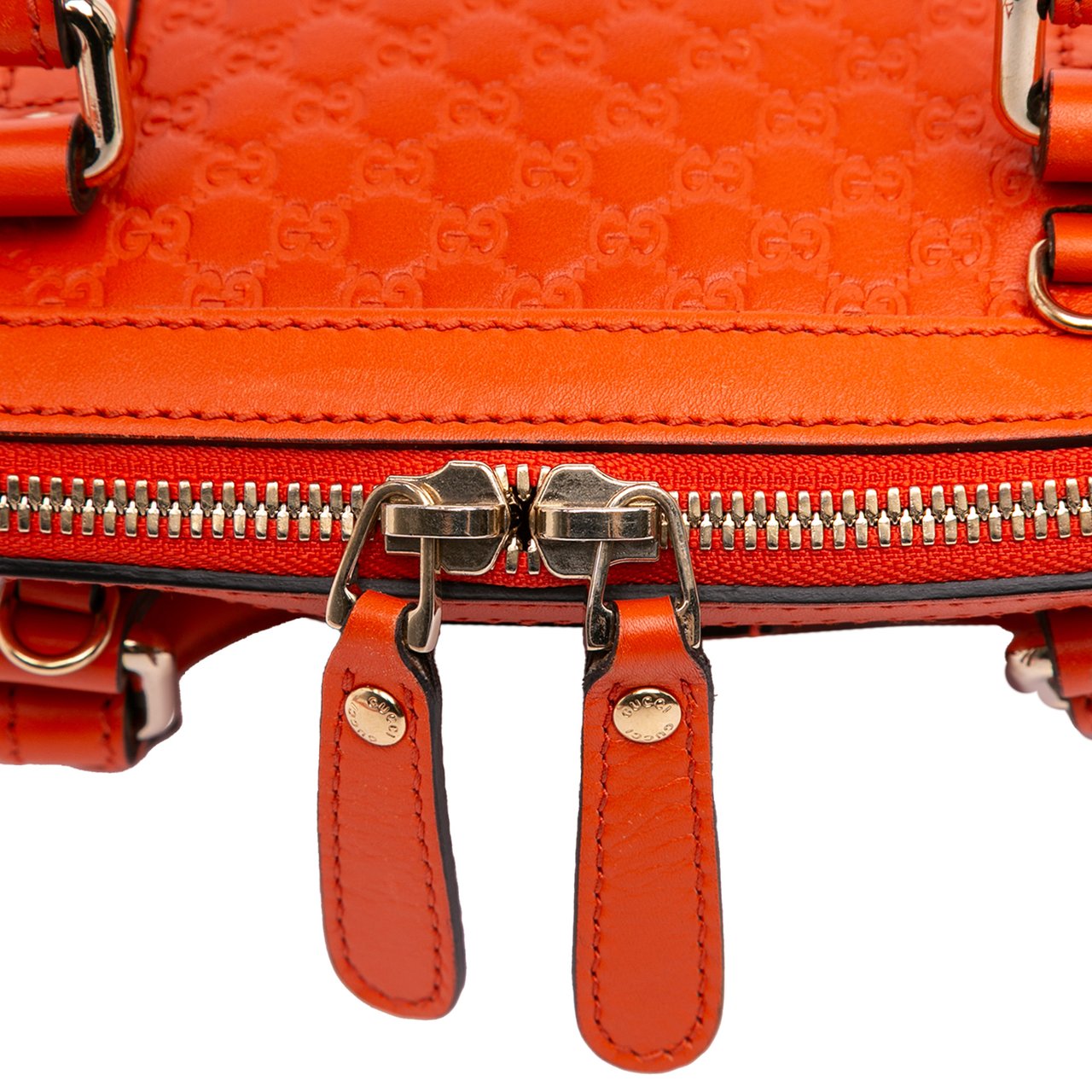 Gucci Mini Microguccissima Dome Satchel Oranje