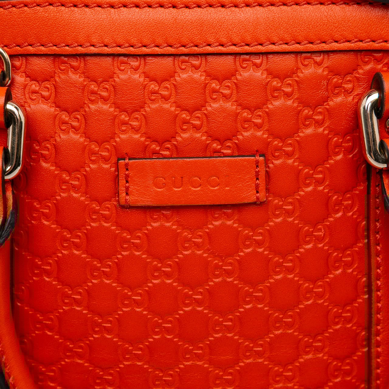 Gucci Mini Microguccissima Dome Satchel Oranje