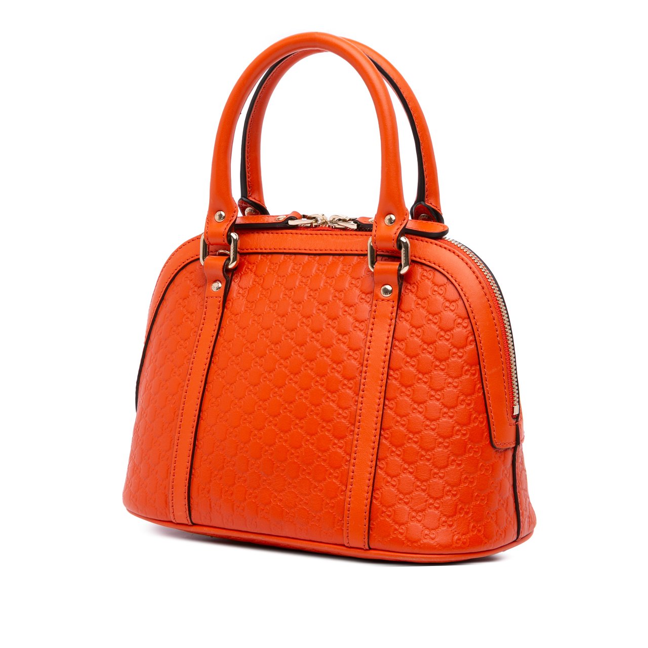 Gucci Mini Microguccissima Dome Satchel Oranje