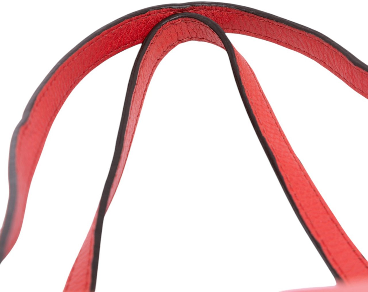 Gucci Leather Bamboo Tassel Tote Rood