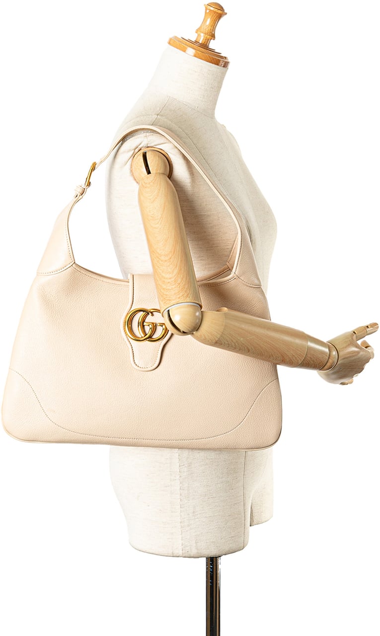 Gucci Medium Leather Aphrodite Crossbody Bruin