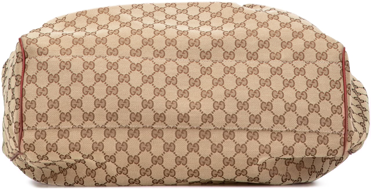 Gucci Large GG Canvas Sukey Tote Bruin