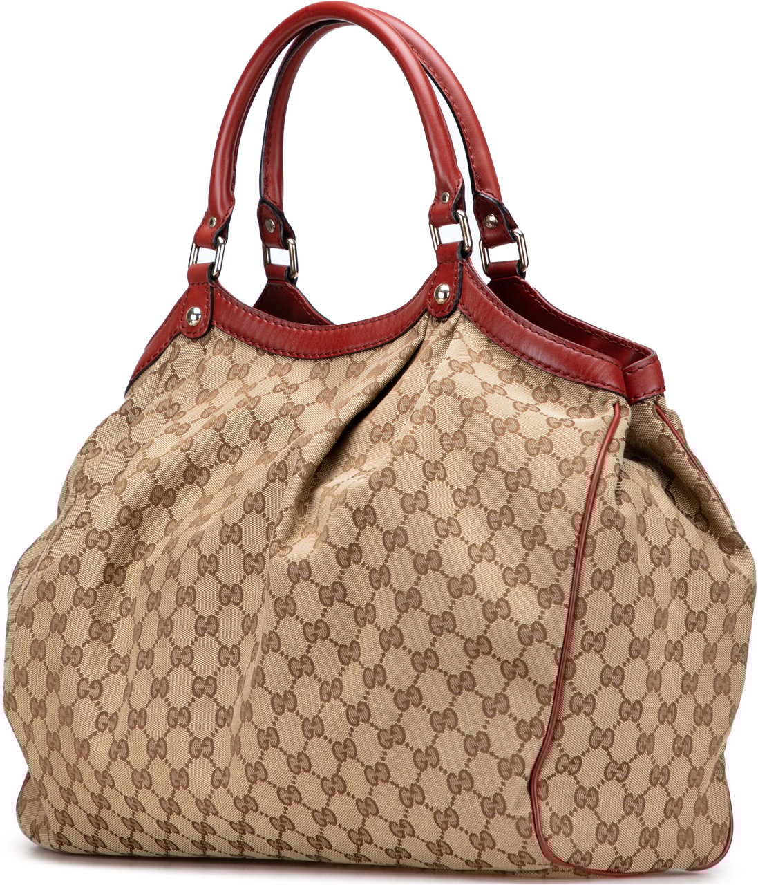 Gucci Large GG Canvas Sukey Tote Bruin