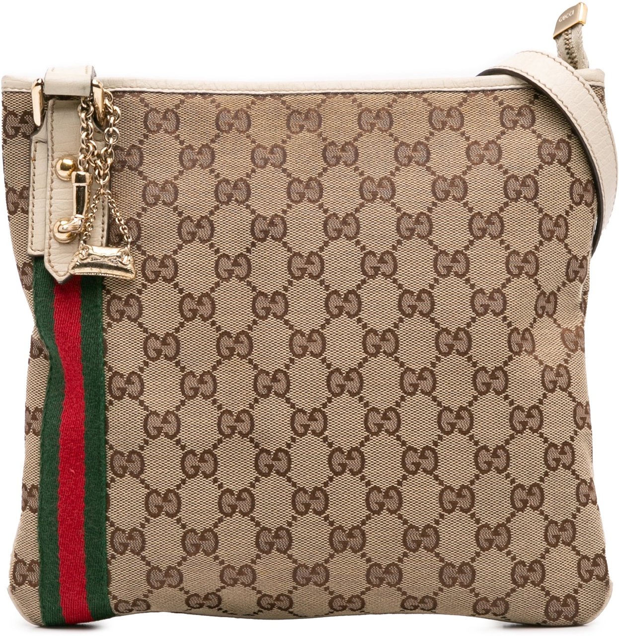 Gucci GG Canvas Jolicoeur Crossbody Bruin