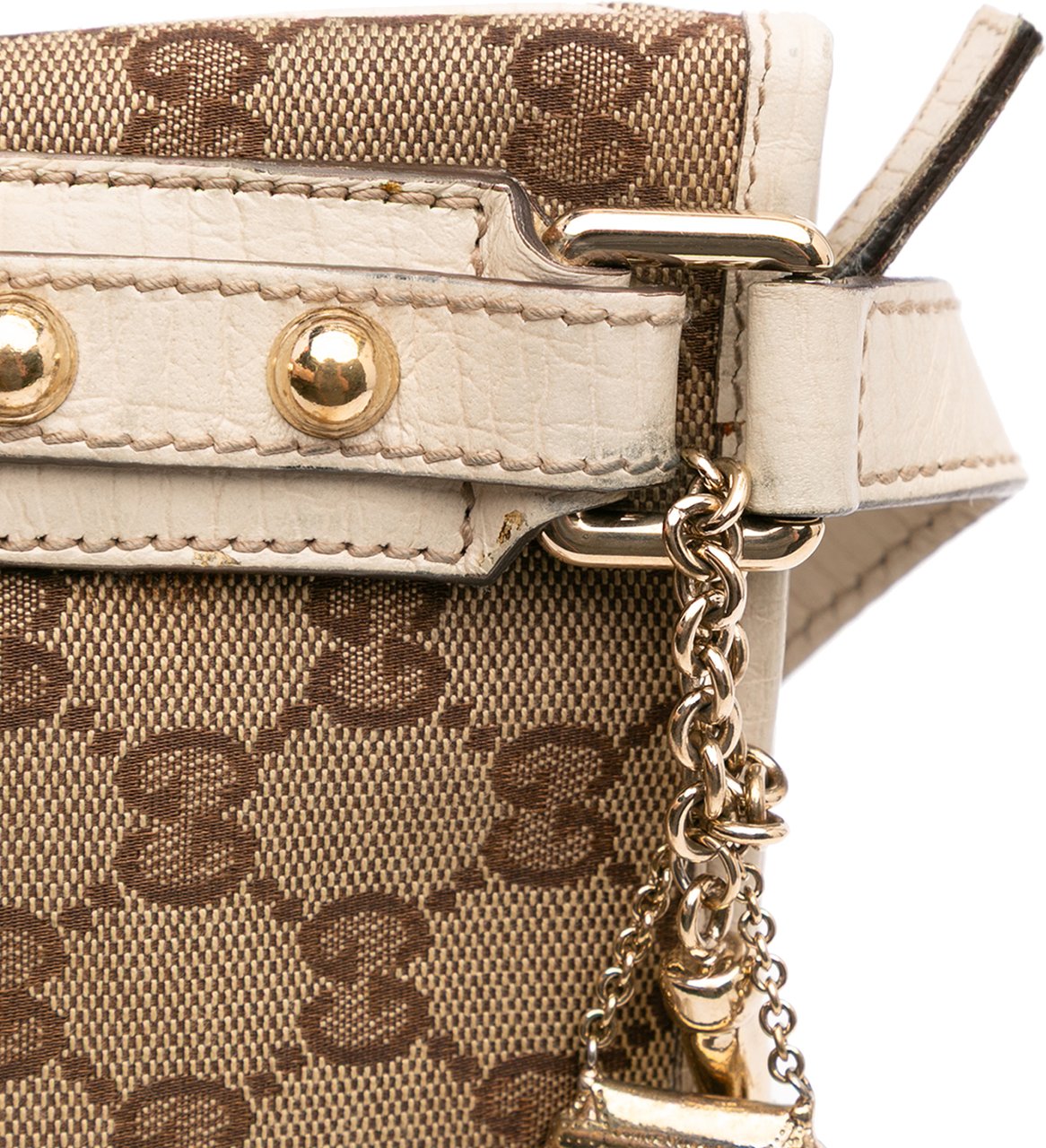 Gucci GG Canvas Jolicoeur Crossbody Bruin