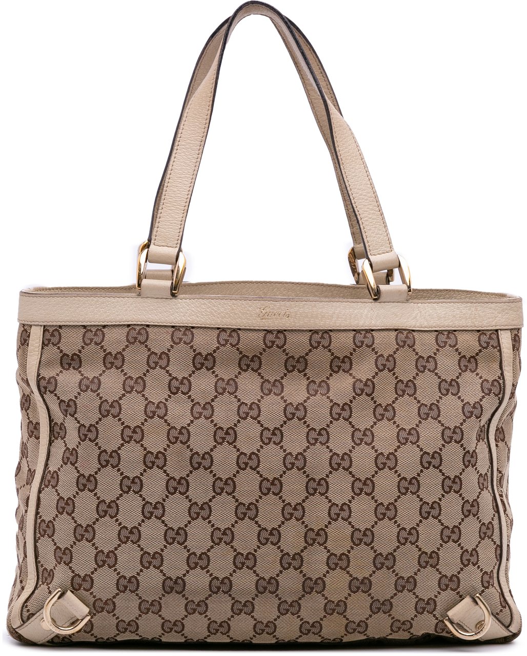 Gucci GG Canvas Abbey D Ring Tote Bruin