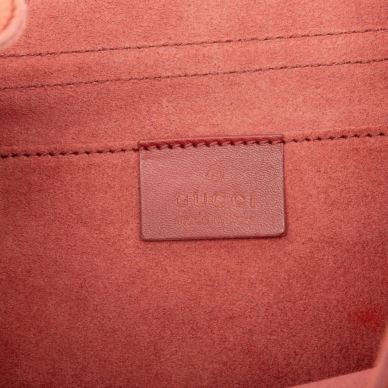 Gucci Suede Heart Shoulder Bag Roze