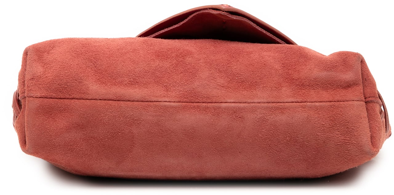 Gucci Suede Heart Shoulder Bag Roze