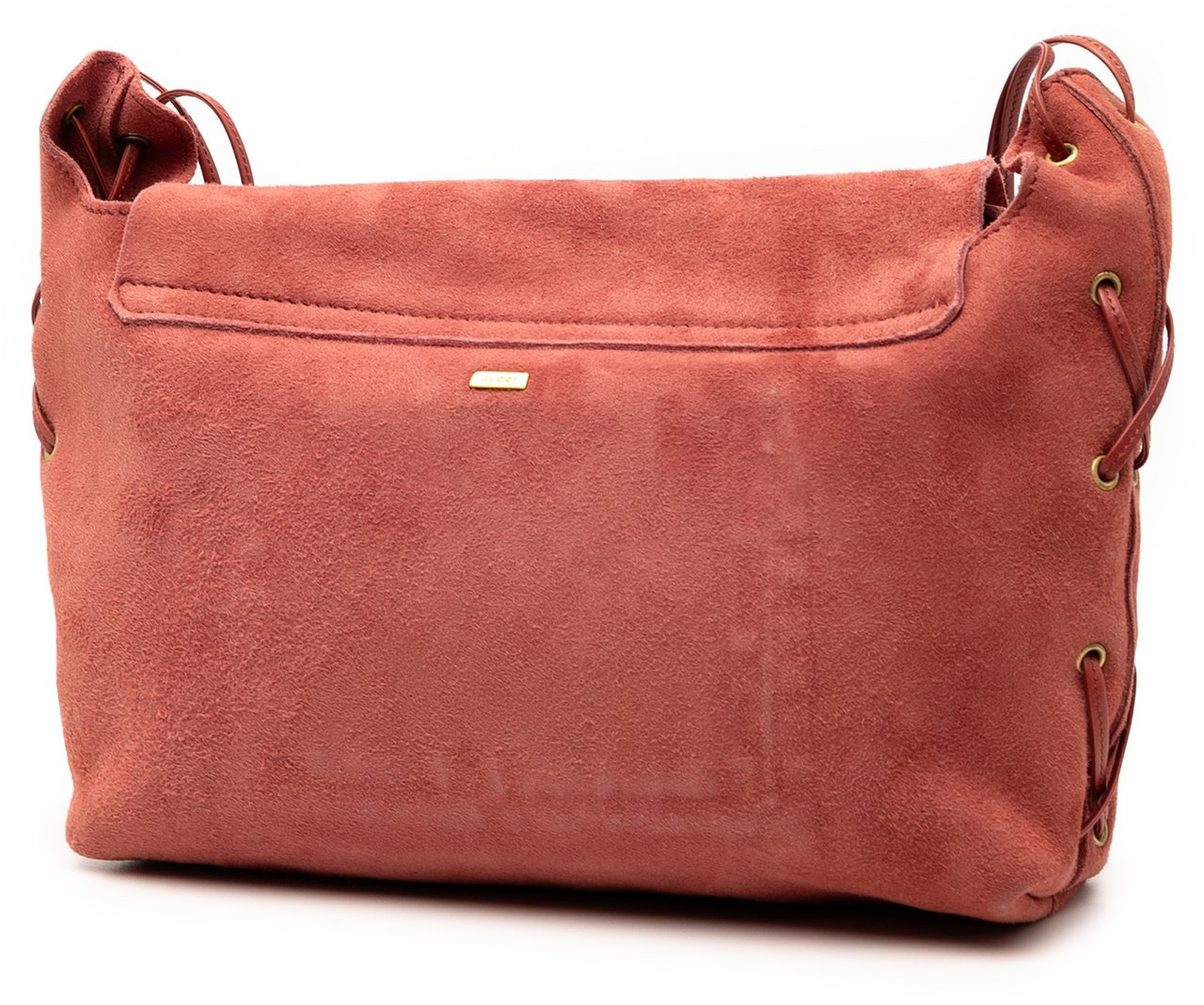 Gucci Suede Heart Shoulder Bag Roze