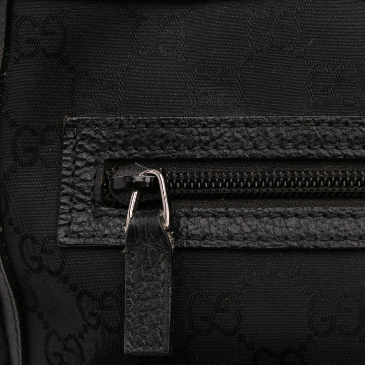 Gucci GG Canvas Abbey D Ring Pocket Tote Zwart
