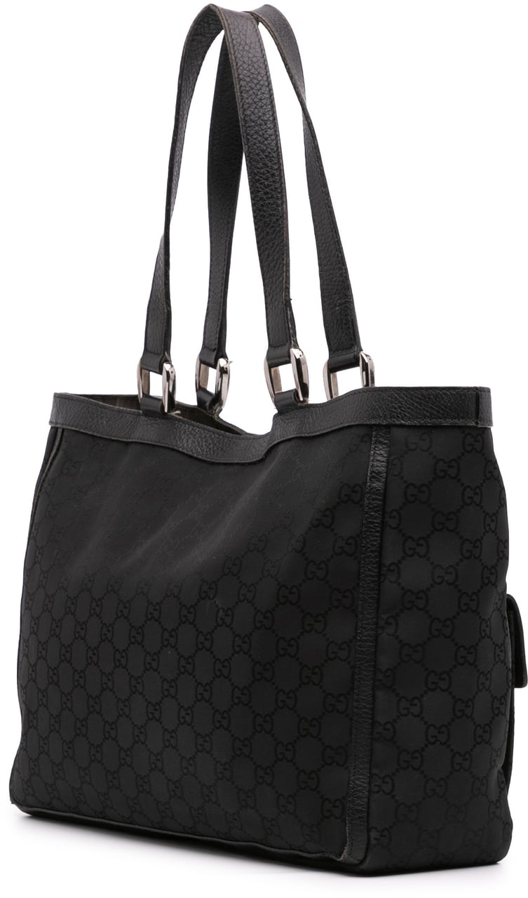 Gucci GG Canvas Abbey D Ring Pocket Tote Zwart