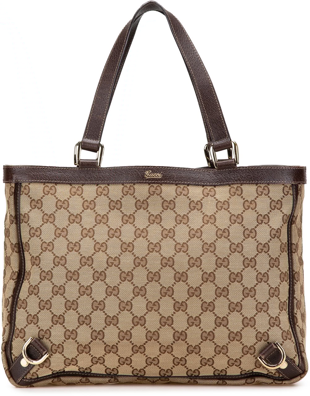 Gucci GG Canvas Abbey D Ring Tote Bruin