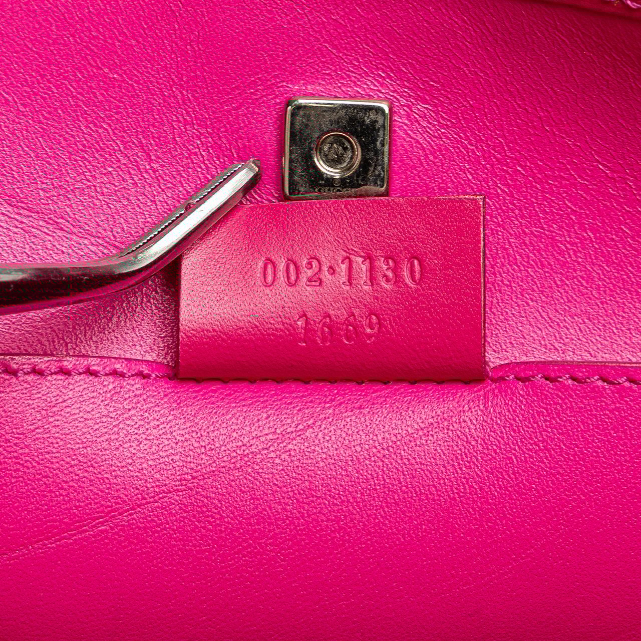 Gucci Satin Shoulder Bag Roze