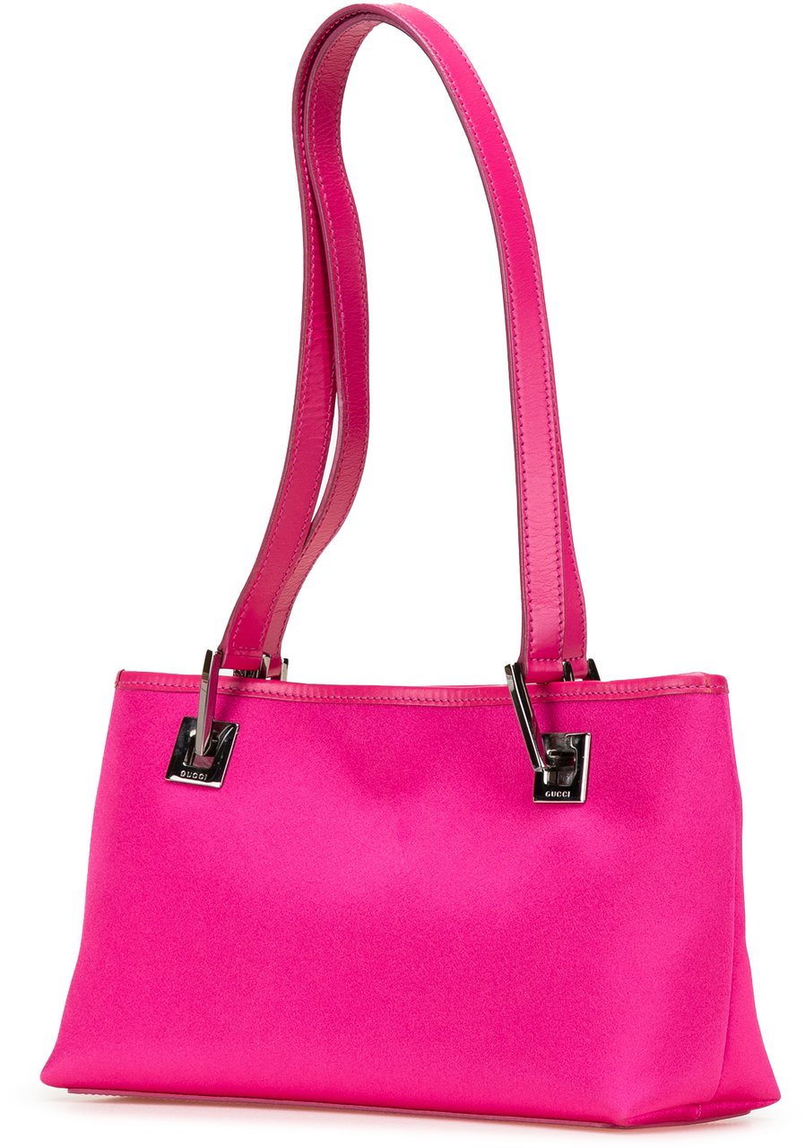 Gucci Satin Shoulder Bag Roze