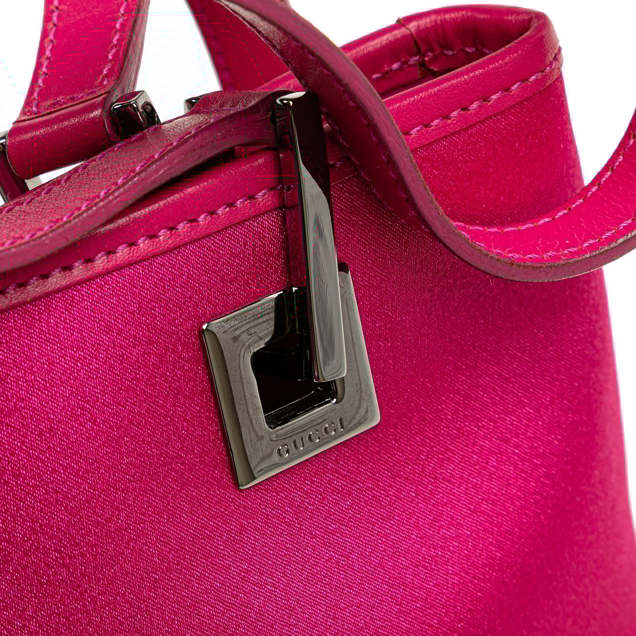 Gucci Satin Shoulder Bag Roze