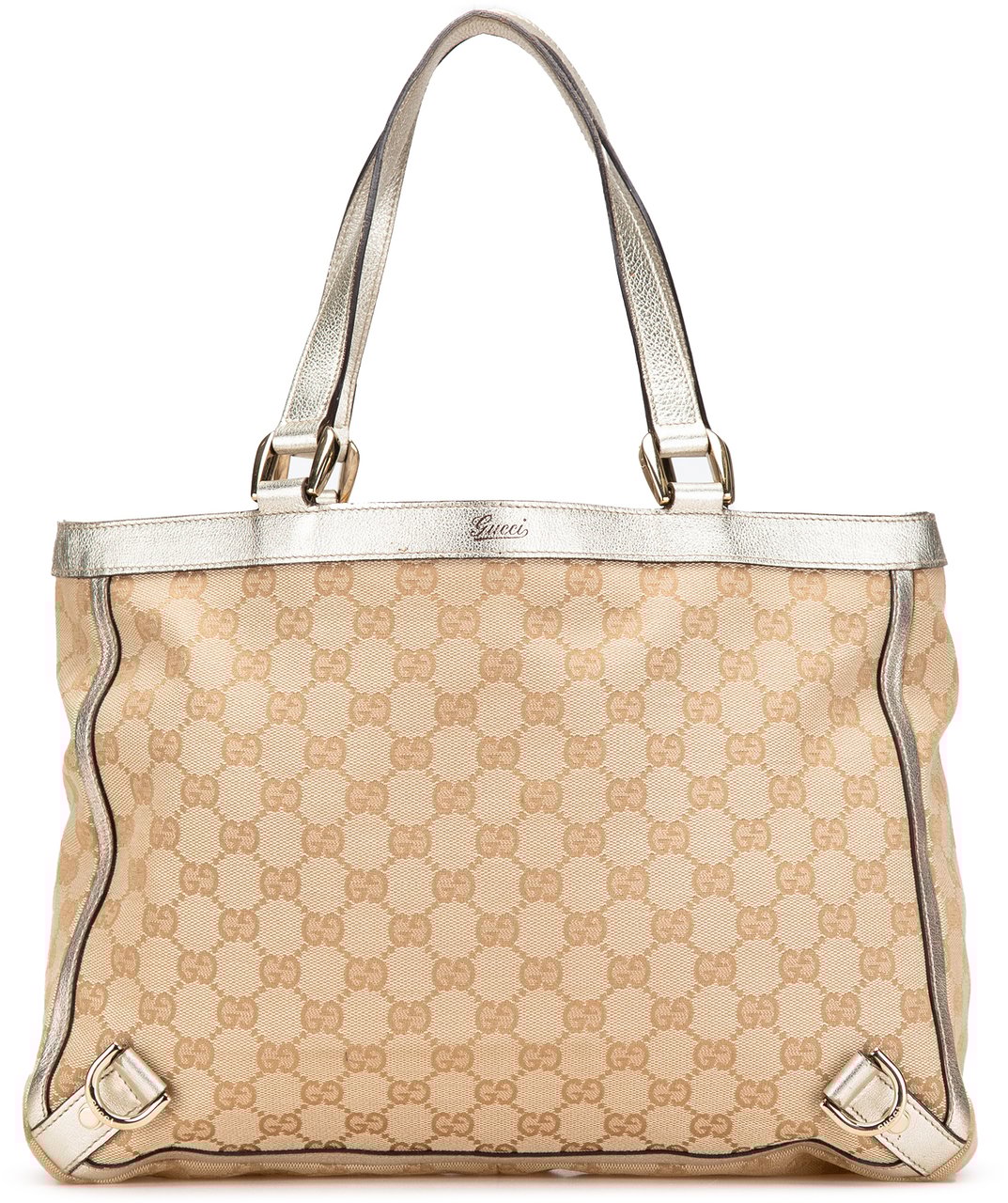 Gucci GG Canvas Abbey D Ring Tote Bruin