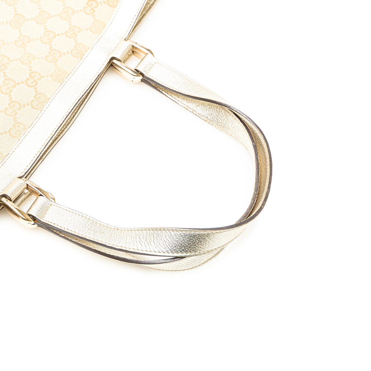 Gucci GG Canvas Abbey D Ring Tote Bruin