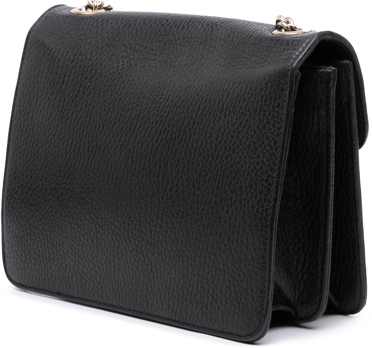 Gucci Small Dollar Calfskin Interlocking G Crossbody Zwart