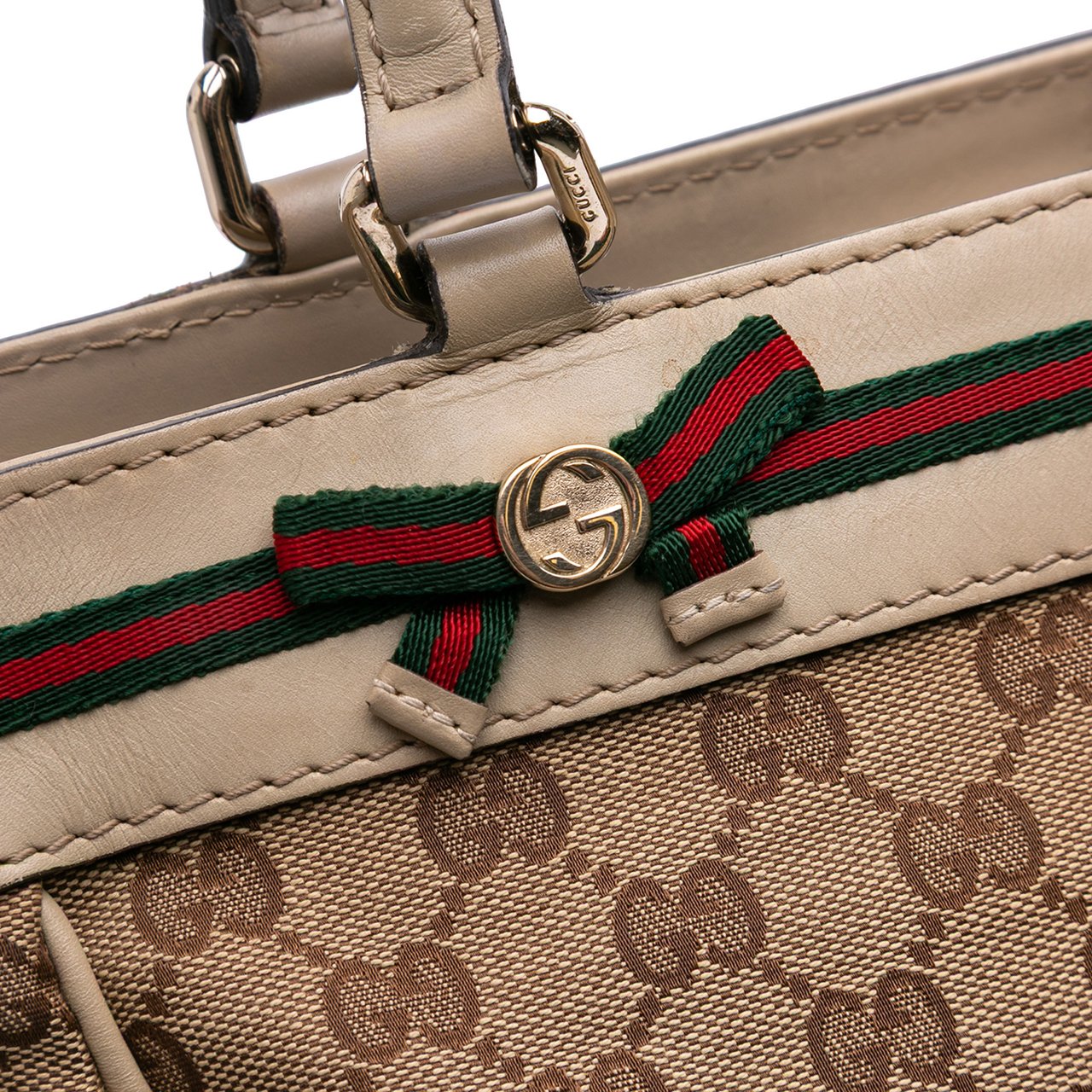 Gucci GG Canvas Mayfair Tote Bruin
