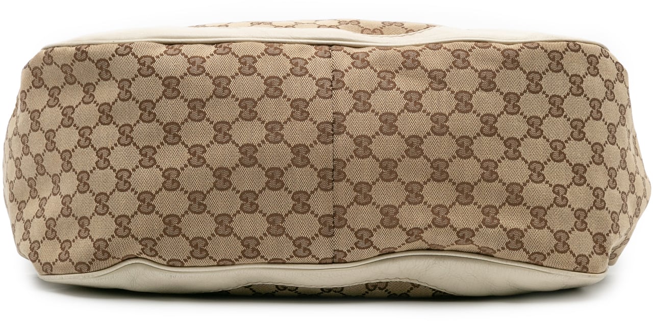 Gucci GG Canvas Charlotte Tote Bruin