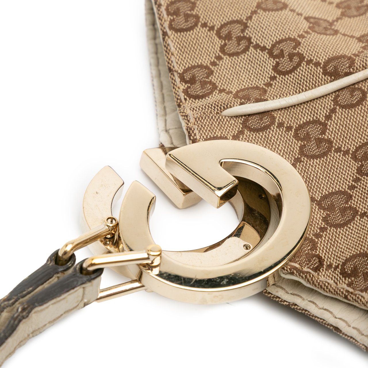 Gucci GG Canvas Charlotte Tote Bruin